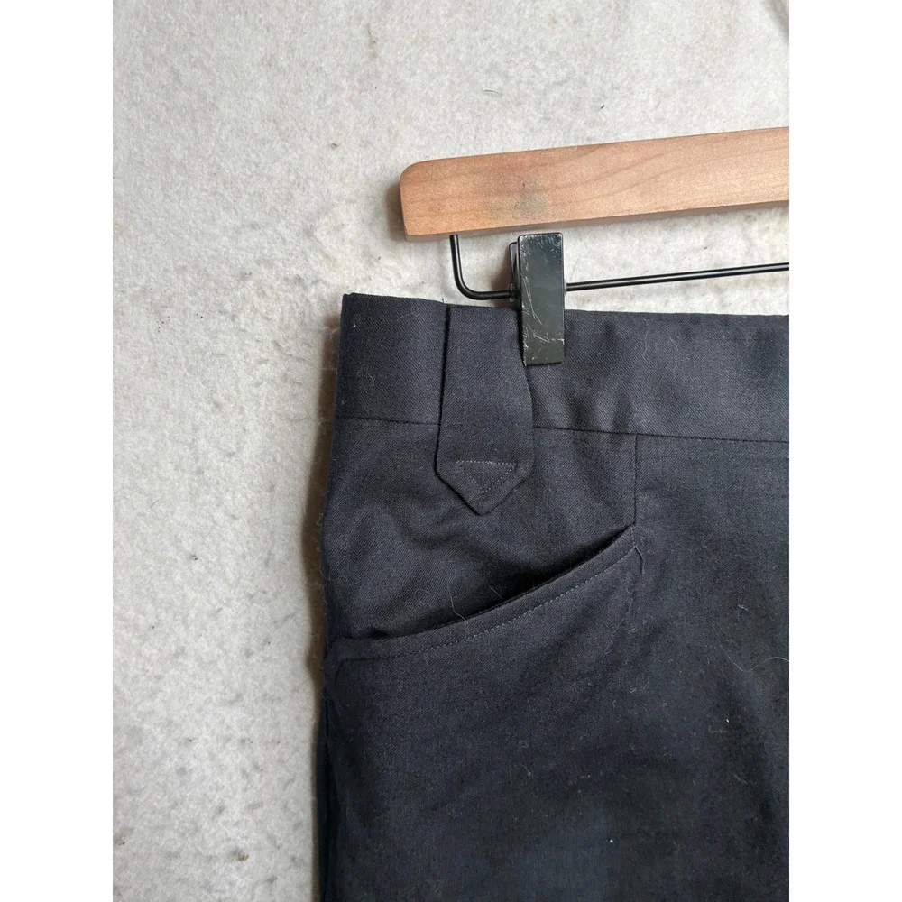 Vintage Pendleton Pure Virgin Wool Trousers Black Straight Leg Pants Mens 32